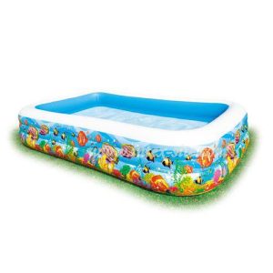 استخر بادی مستطیل خانوادگی طرح آکواریومی