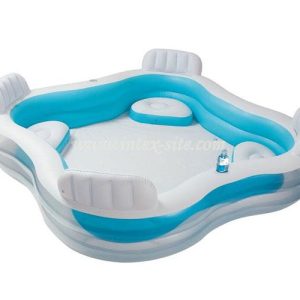 استخر بادی خانواده مربع با صندلی