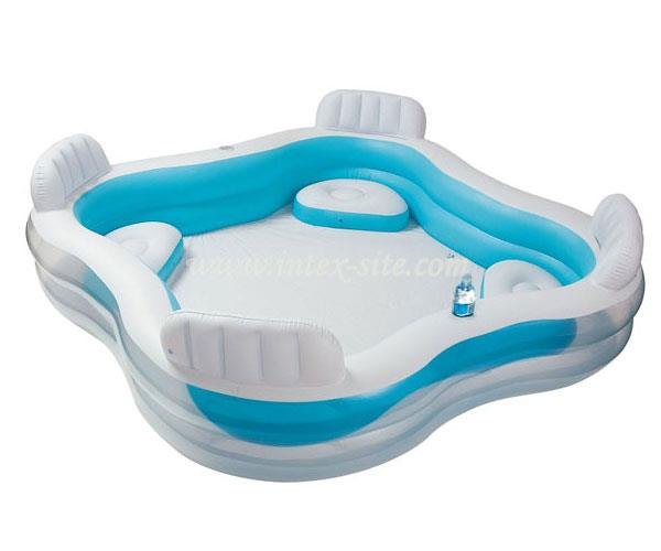 استخر بادی خانواده مربع با صندلی