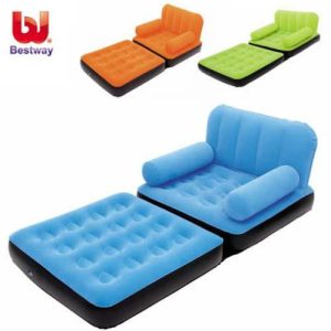 کاناپه بادی تختخوابشو یک نفره رنگی