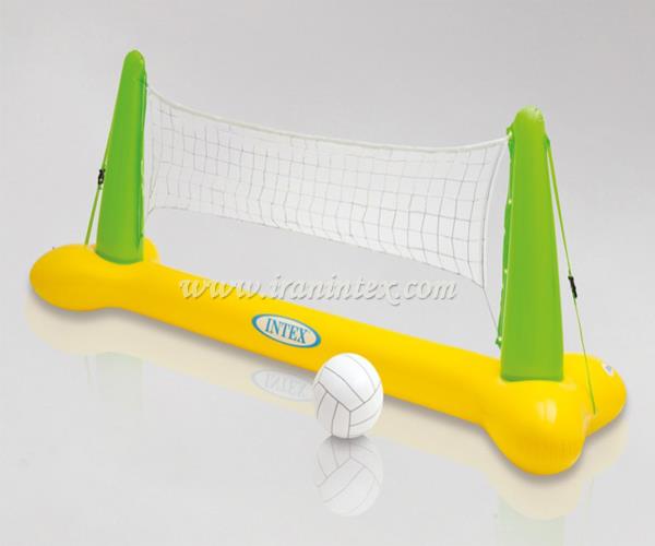 تور و توپ والیبال روی آب