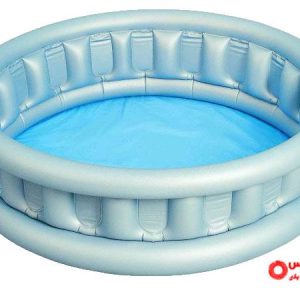 استخر بادی گرد فضایی نقره ای رنگ