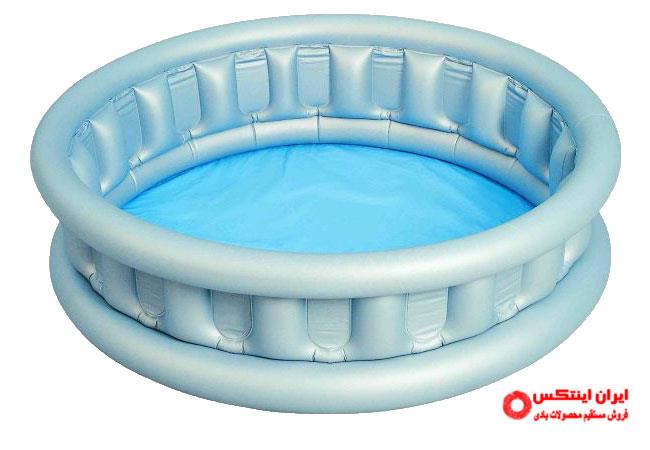 استخر بادی گرد فضایی نقره ای رنگ